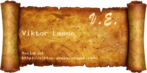 Viktor Emese névjegykártya