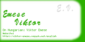 emese viktor business card